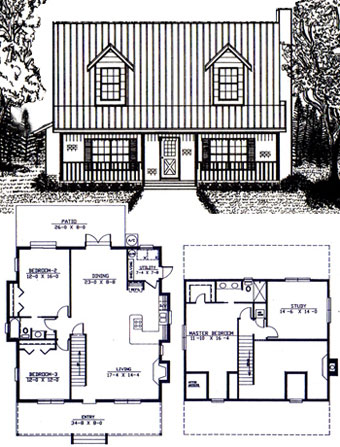 Adams Cracker Elevation and Floorplan