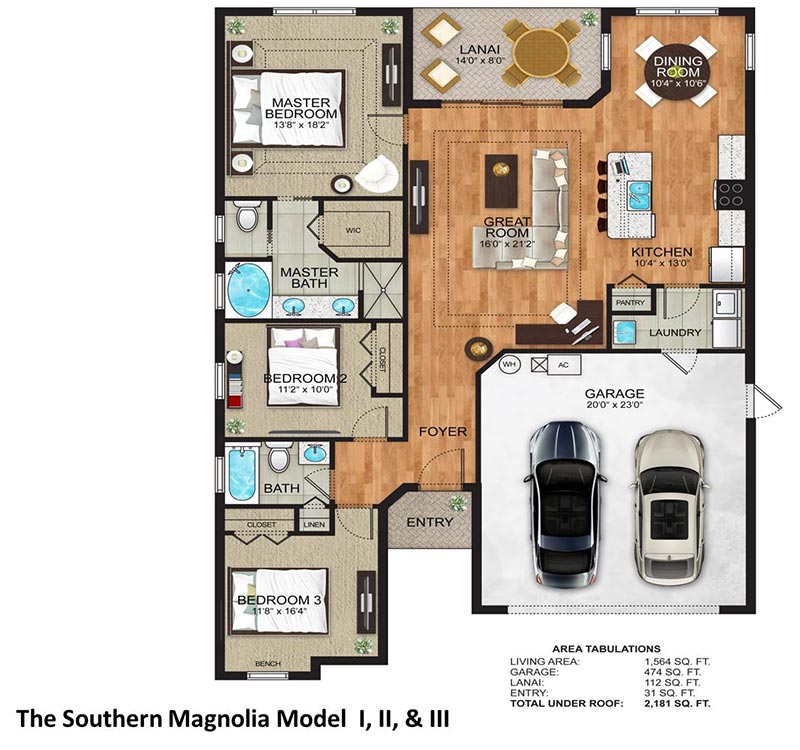 The Southern Magnolia Floor Plan