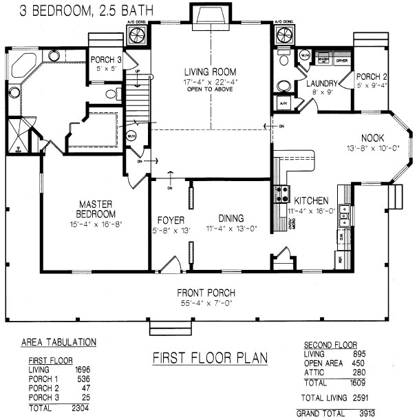 The Woodridge First Floor Floor Plan
