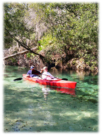Canoing in Weeki Wachee